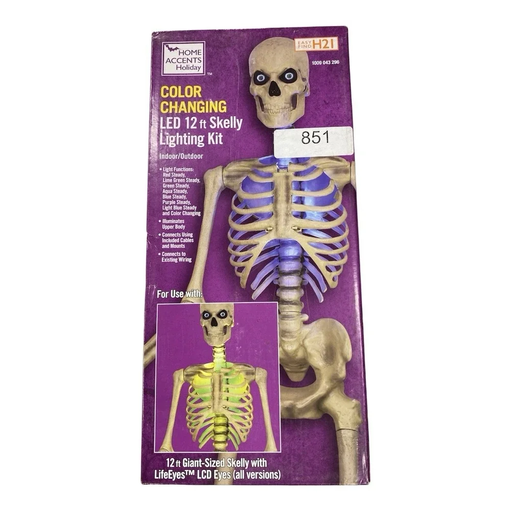 NEW Halloween 12 Ft Skeleton LED Home Accents COLOR CHANGING Lighting Kit